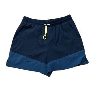 Te Verde Shorts Women's XL Ripstop Bungee Stretch Hiking Colorblock Pockets Blue